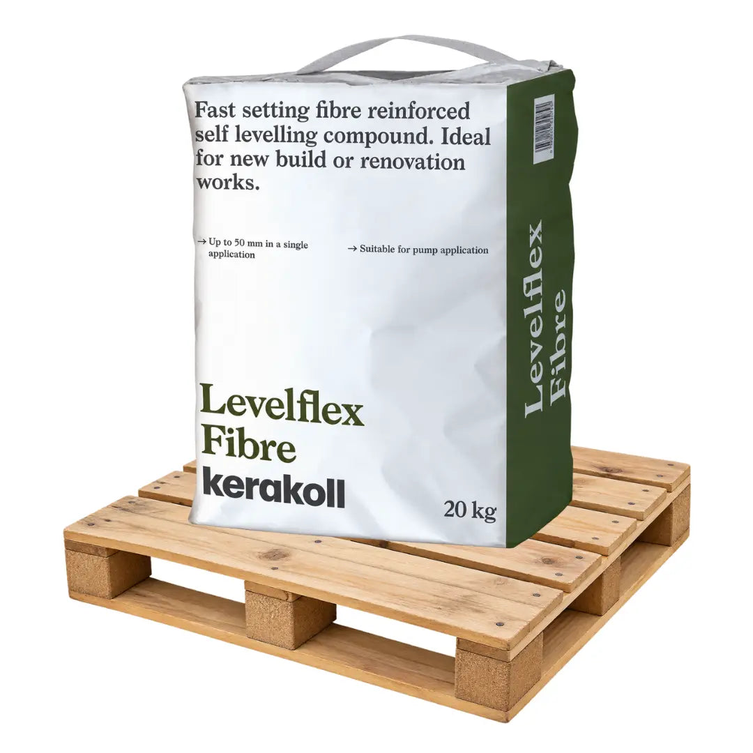 Kerakoll Levelflex Fibre — Self-Levelling Compound, Full Pallet 48 x 20kg (Tail Lift Delivery)