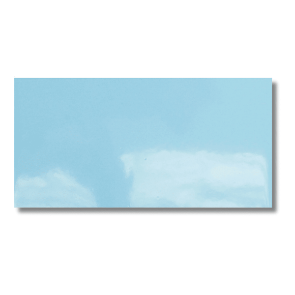 Monocolour Aire Blue Flat Gloss Tiles