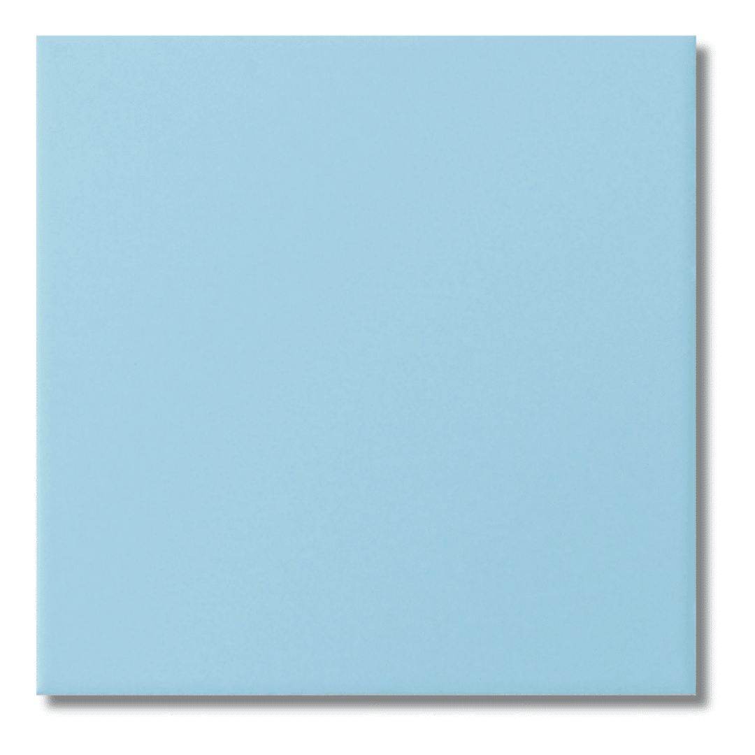 Monocolour Aire Blue Flat Matt Square