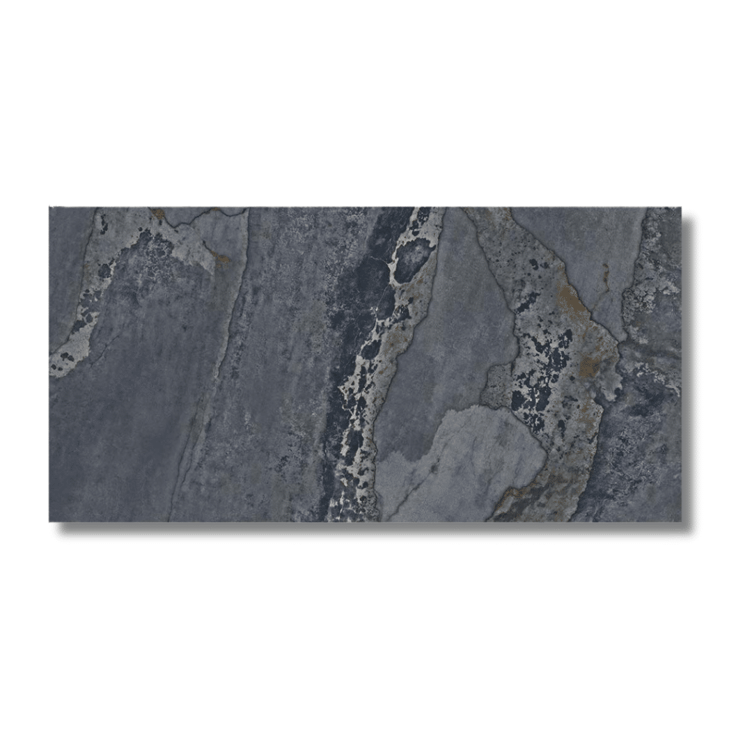 Planet Blue Metallic Lappato Porcelain Tile