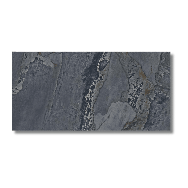 Planet Blue Metallic Lappato Porcelain Tile