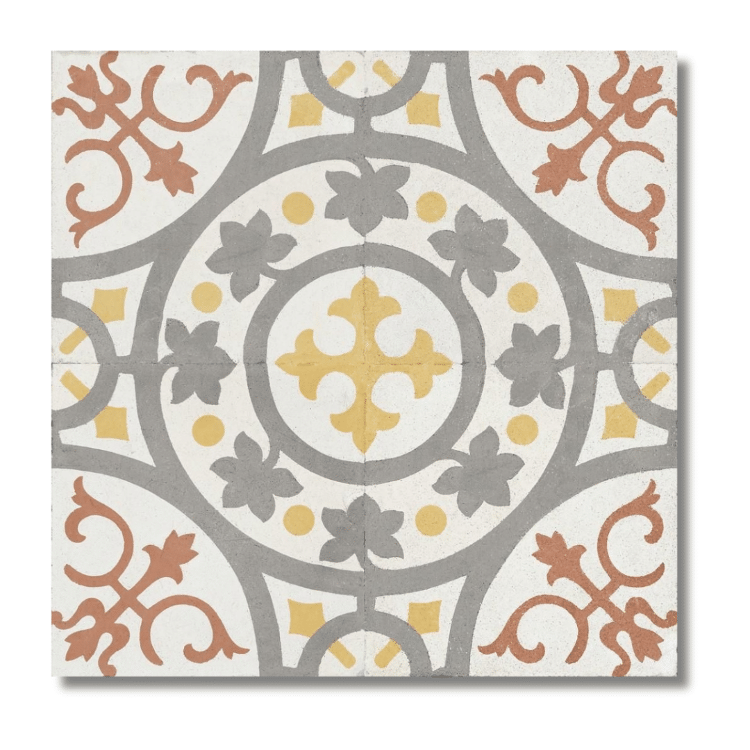 Zayda Yellow Decor Vitrified Ceramic Matt Tile