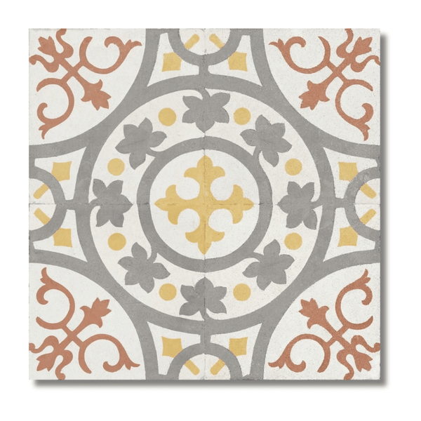 Zayda Yellow Decor Vitrified Ceramic Matt Tile