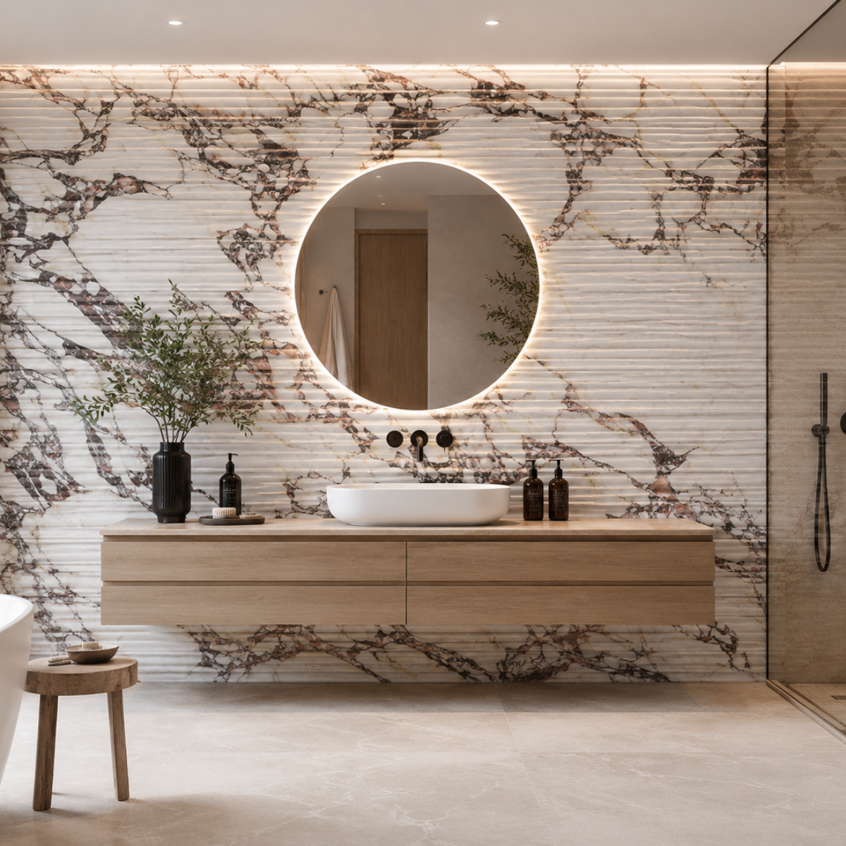Calacatta Viola Flow Porcelain Wall Tile