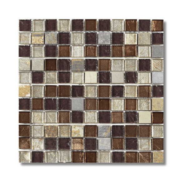 Cascade Glass & Stone Mix Mosaic Tiles
