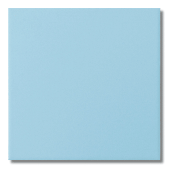 Monocolour Aire Blue Flat Matt Square